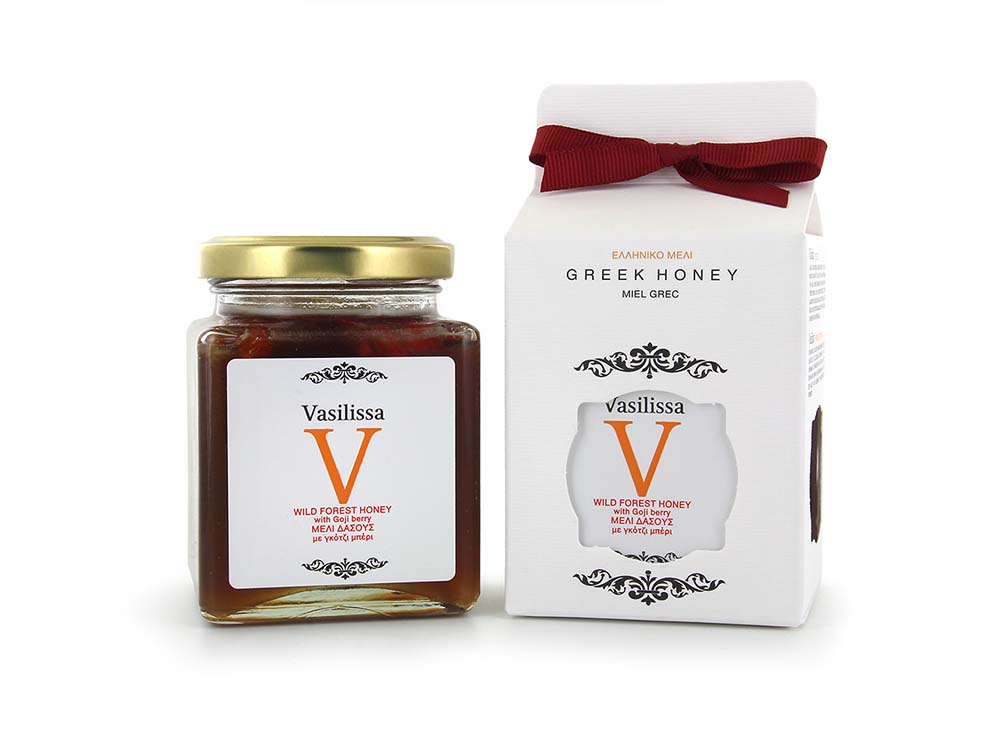 Vasilissa ελληνικό μέλι Δάσους με Goji Berry Stayia Farm Χαλκίδα 4