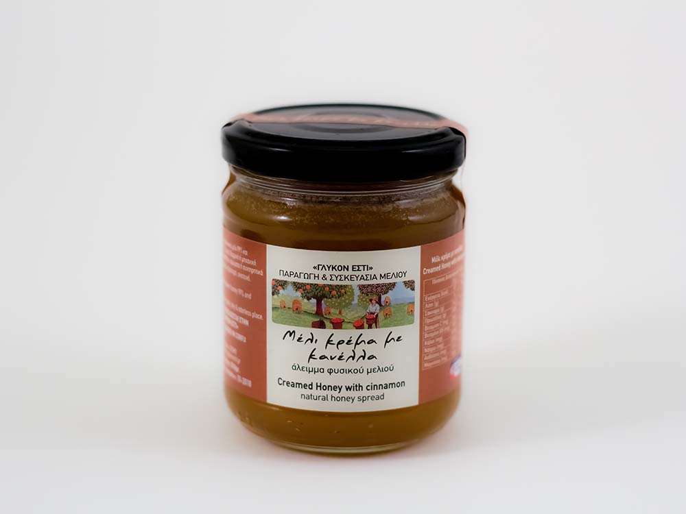 Γλυκόν Εστί Παραδοσιακά Προϊόντα με βάση το Μέλι Κέρκυρα Μέλι Κρέμα με κανέλλα άλειμμα φυσικού μελιού
