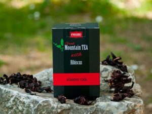 Εύοσμο Ελληνικά Αφεψήματα Καρδίτσα Τσάι του Βουνού με Ιβίσκο Κόκκινο Τσάι