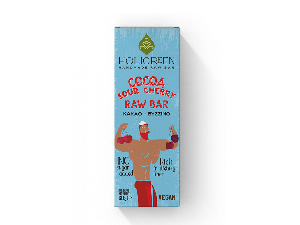ΝΟΜΗ-nomeefoods-holigreen bars-cocoa sour cherry raw bar